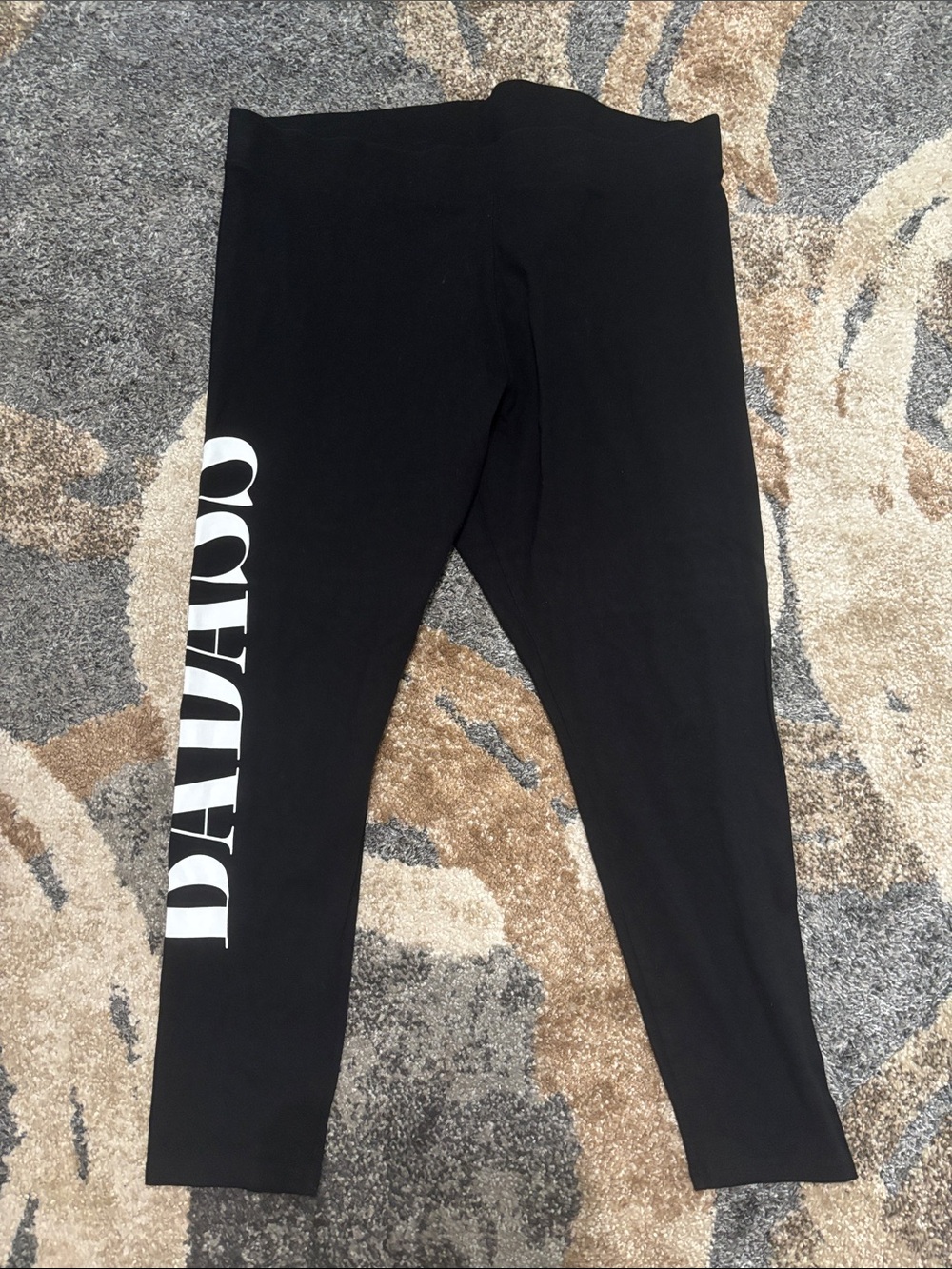 torrid Black Womens Plus Leggings with Bold White Side Logo
